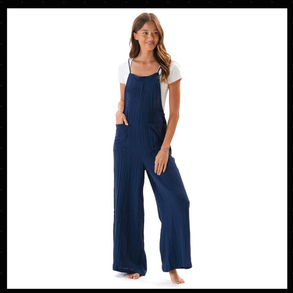 Lotus & Luna - Oxford Nomad Jumpsuit - Picture 2 of 5